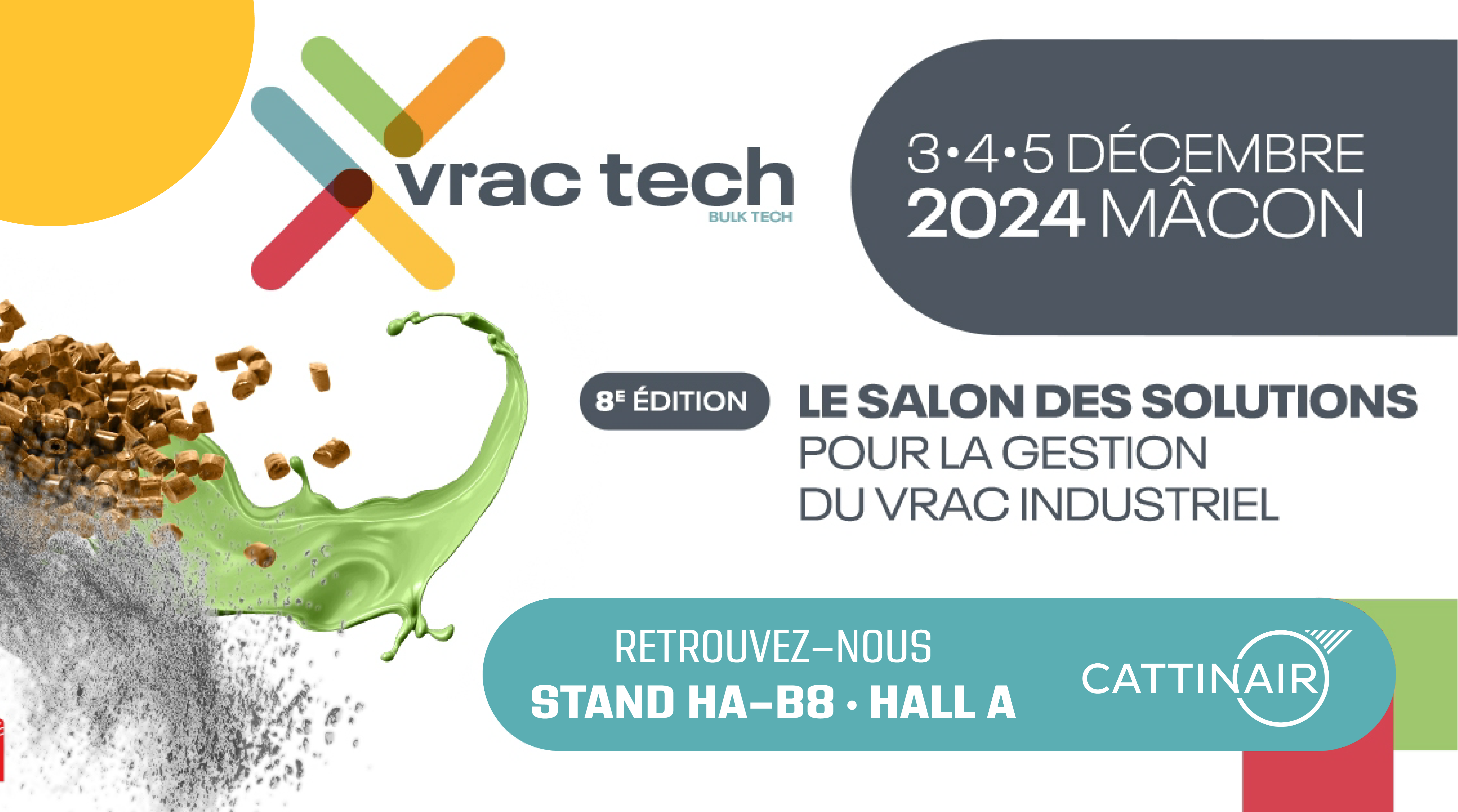 CATTINAIR participe au salon VRAC TECH 2024 à Mâcon